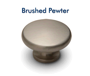 Brushed-Pewter knob hardware color choice