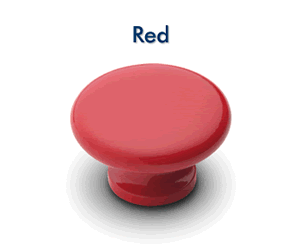 Red knob hardware color choice