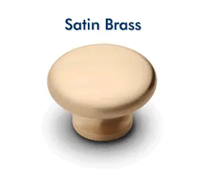 Satin Brass knob hardware color choice