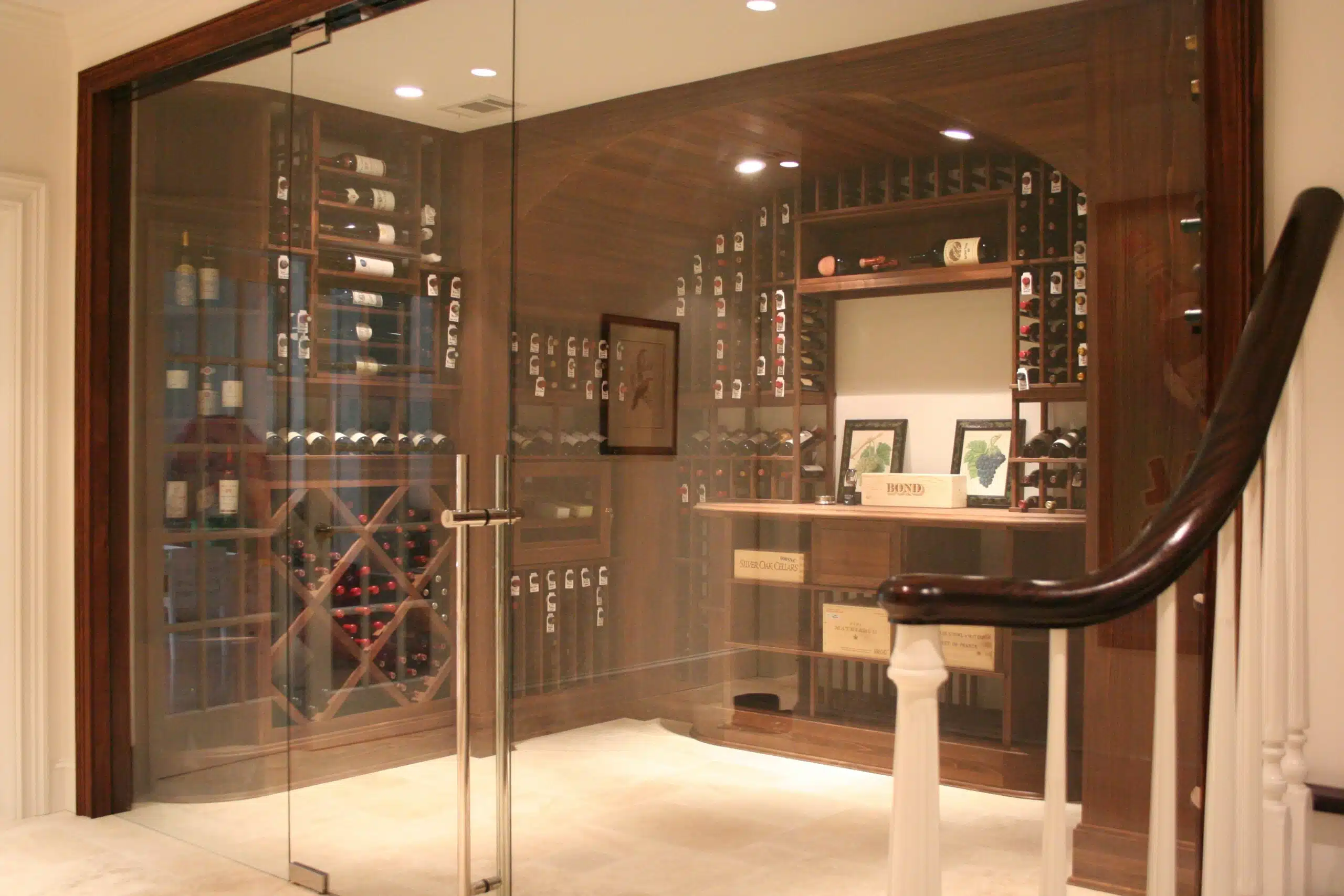 wine cellar glass doors