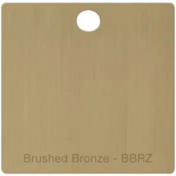 brushed bronze finish swatch