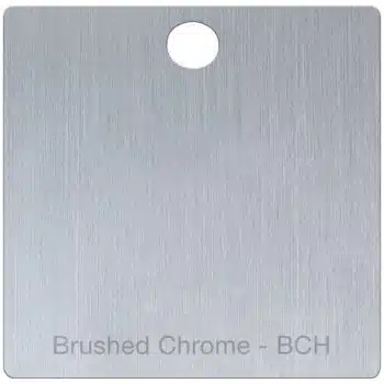 brushed chrome finish swatch