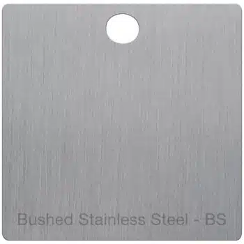 brushed stainless steel finish swatch