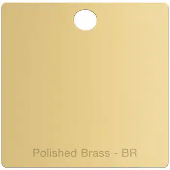 Polished brass finish swatch
