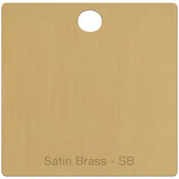 Satin brass finish swatch