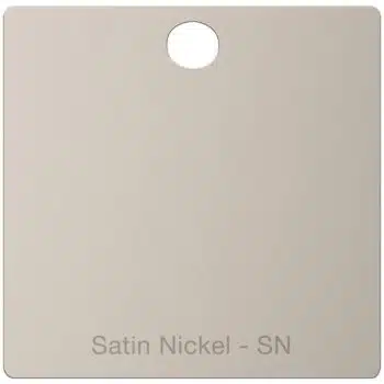 Satin nickel finish swatch