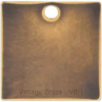 Vintage brass finish swatch